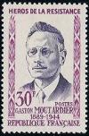 timbre N° 1202, Gaston Moutardier (1889-1944) héros de la résistance