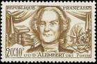 timbre N° 1209, Jean d'Alembert (1717-1783) mathématicien