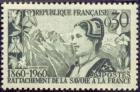 timbre N° 1246, Rattachement de la Savoie à la France 1860-1960