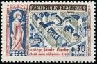 timbre N° 1280, 5ème centenaire du collège Sainte Barbe à Paris