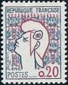 timbre N° 1282, Marianne de Cocteau