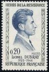 timbre N° 1289, Lionel Dubray (1923-1944) résistant