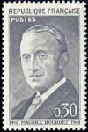 timbre N° 1329, Maurice Bourdet (1902-1944), journaliste,  60ème anniversaire de sa naissance