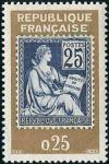 timbre N° 1416, Hommage au type Mouchon - Exposition philatélique internationale PHILATEC à Paris