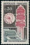 timbre N° 1417, Les Télécommunications - Exposition philatélique internationale PHILATEC à Paris