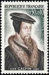 timbre N° 1420, Jean Calvin (1509-1564), théologien et réformateur