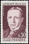 timbre N° 1423, Georges Mandel (1885-1944), homme politique et résistant français