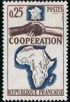 timbre N° 1432, Coopération avec l'Afrique et Madagascar