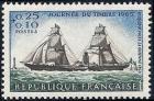 timbre N° 1446, Journée du timbre - Paquebot-Poste La Guienne 1860