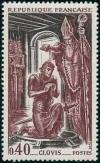 timbre N° 1496, Clovis (455-511)