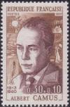 timbre N° 1514, Albert Camus (1913-1960) écrivain, philosophe, romancier