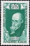 timbre N° 1594, André Gide (1869-1951) écrivain