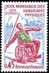 timbre N° 1649, Jeux mondiaux des handicapés physiques à Saint-Etienne