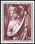 timbre N° 1654, Sculpture de la cathédrale de Strasbourg