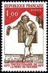 timbre N° 1771, Tricentenaire de la mort de Molière