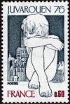 timbre N° 1876, Exposition philatélique mondiale de la jeunesse «JUVAROUEN»