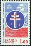timbre N° 1885, Association des français libres