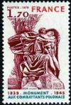 timbre N° 2021, Monument aux combattants polonais (1939-1945)