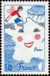 timbre N° 2125, L'eau - concours de dessins d'enfants