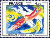 timbre N° 2168, Édouard Pignon «Les plongeurs»