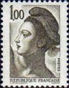 timbre N° 2185, Liberté d'après le tableau «La Liberté guidant le peuple» d' Eugène Delacroix
