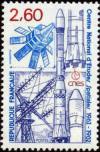 timbre N° 2213, 20ème anniversaire du centre national d'études spatiales (C N E S)
