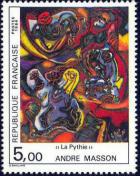 timbre N° 2342, André Masson «La Pythie»