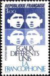 timbre N° 2347, La Francophonie