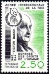 timbre N° 2415, Victor Basch 1863-1944, Défense des Droits de l'Homme,  Année internationale de la paix