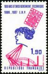 timbre N° 2444, Centenaire de l'enseignement technique
