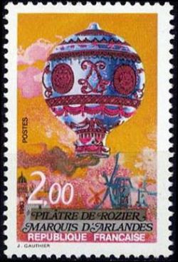  Bicentenaire de l'air et de l'espace - Pilâtre de Rozier et Marquis d'Arlandes 