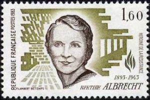  Berthie Albrecht (1893-1943)  Héroïne de la résistance 