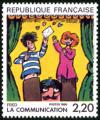 timbre N° 2506, La communication vue par Fred