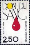 timbre N° 2528, Don du sang