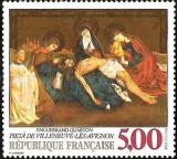 timbre N° 2558, « Pietà de Villneuve-les-Avignon » par Enguerrand Quarton