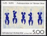  « Anthropométrie de l'époque bleu » oeuvre d'Yves Klein (1928-1962) 