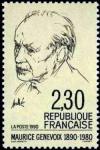 timbre N° 2671, Maurice Genevoix (1890-1980)  Centenaire de sa naissance