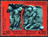 timbre N° P2813A, Martyrs et Héros de la résistance, sculpture de G. Jeanclos