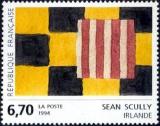 timbre N° 2858, Oeuvre originale de Sean Scully (Irlande)