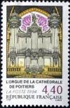 timbre N° 2890, L'Orgue de la cathédrale de Poitiers