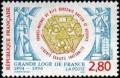 timbre N° 2912, Centenaire de la grande Loge de France