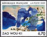 timbre N° 2928, Oeuvre originale de Zao Wou-Ki