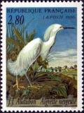 timbre N° 2929, Les oiseaux de John J. Audubon - Aigrette neigeuse