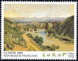 timbre N° 2989, « Le pont de Narni » tableau de Jean-Baptiste Corot (1796-1875) peintre et graveur français