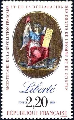  Bicentenaire de la Révolution française et de la Déclaration des droits de l’homme et du citoyen <br>Liberté