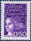 timbre N° 3088, Marianne du 14 Juillet, Liberté, égalité, fraternité
