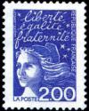 timbre N° 3090, Marianne du 14 Juillet, Liberté, égalité, fraternité