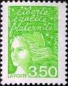 timbre N° 3092, Marianne du 14 Juillet, Liberté, égalité, fraternité