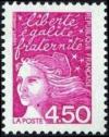 timbre N° 3096, Marianne du 14 Juillet, Liberté, égalité, fraternité