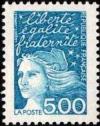 timbre N° 3097, Marianne du 14 Juillet, Liberté, égalité, fraternité